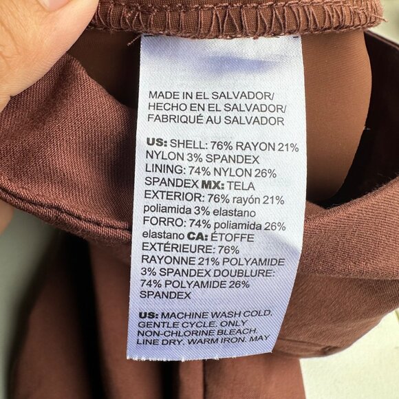 Chicos Pants Womens Size 6 Regular Brown Trousers Chic Office Travel Interview - Picture 13 of 13